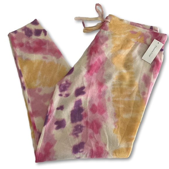 Charter Club Luxury 100% Cashmere Tie-Dye Jogger Pants – Size L NWT - Picture 2 of 3
